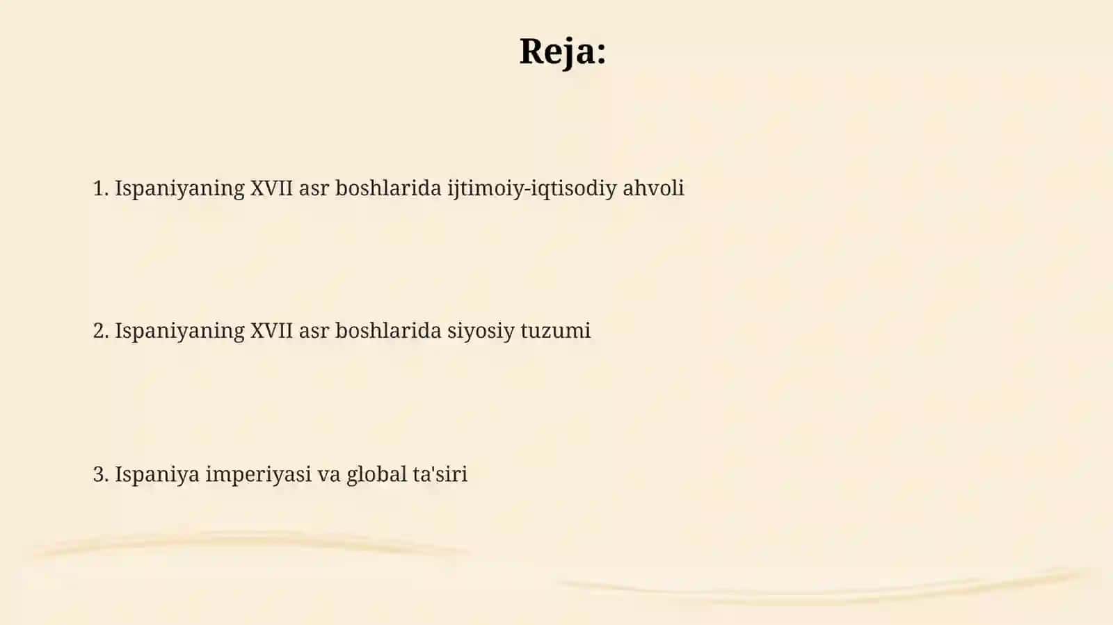 Ispaniyaning XVI-XVII asrlardagi ijtimoiy-iqtisodiy va siyosiy ahvoli 2