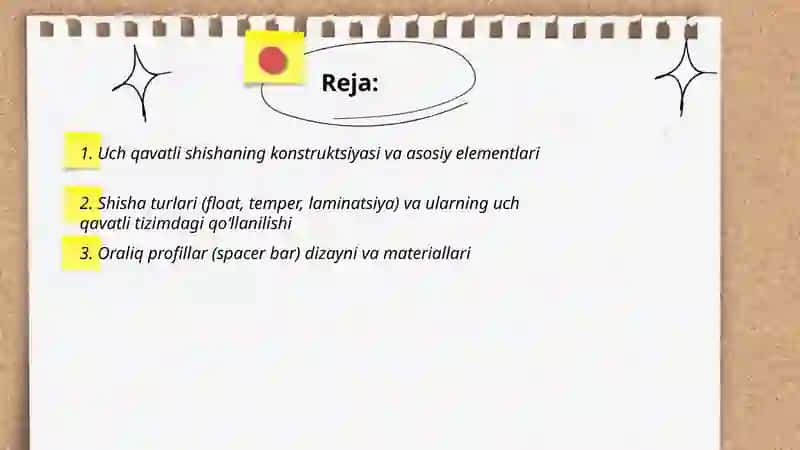 Uch qavatli shisha 2