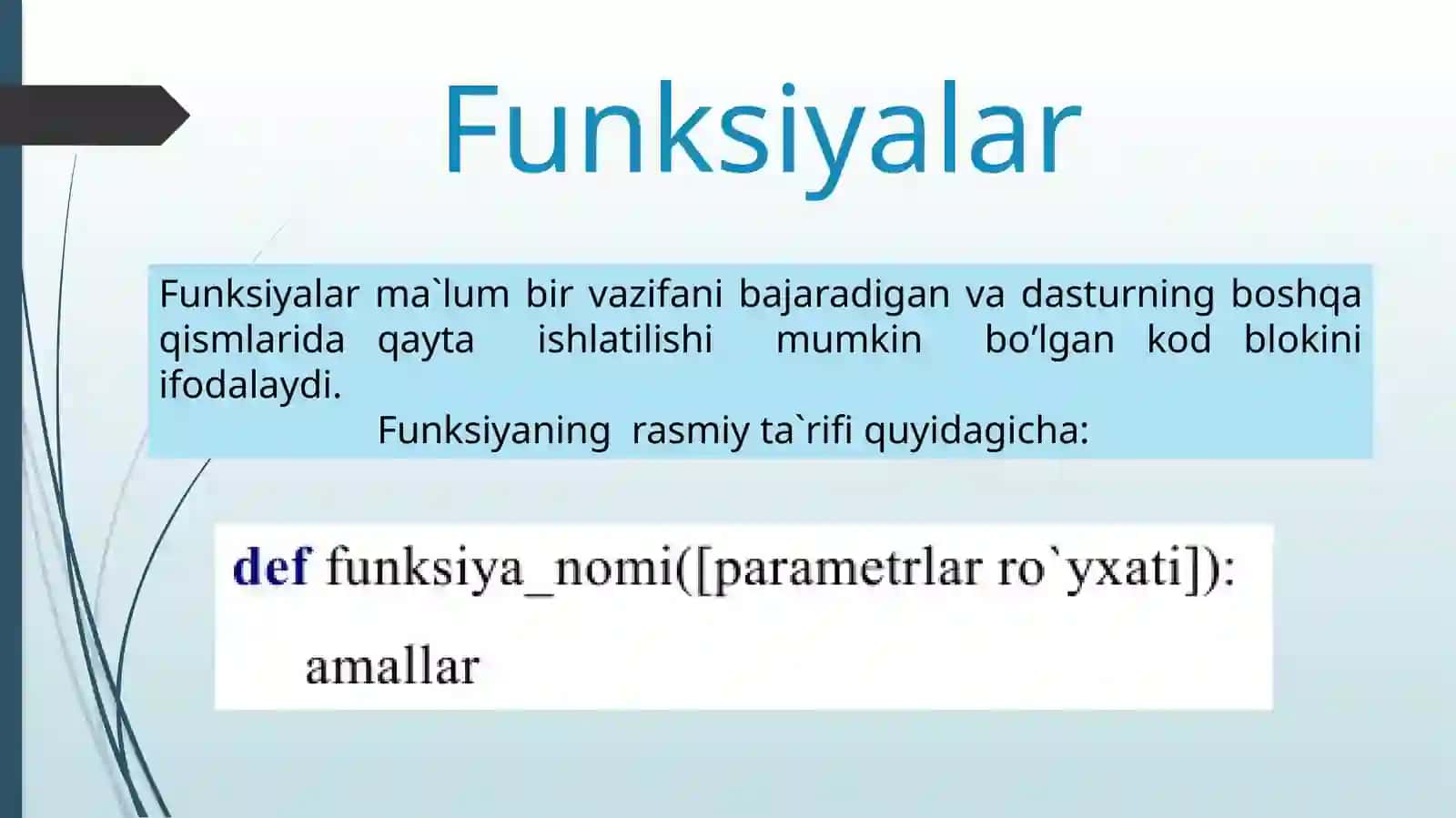 Python (Basic) Funksiyalar 2