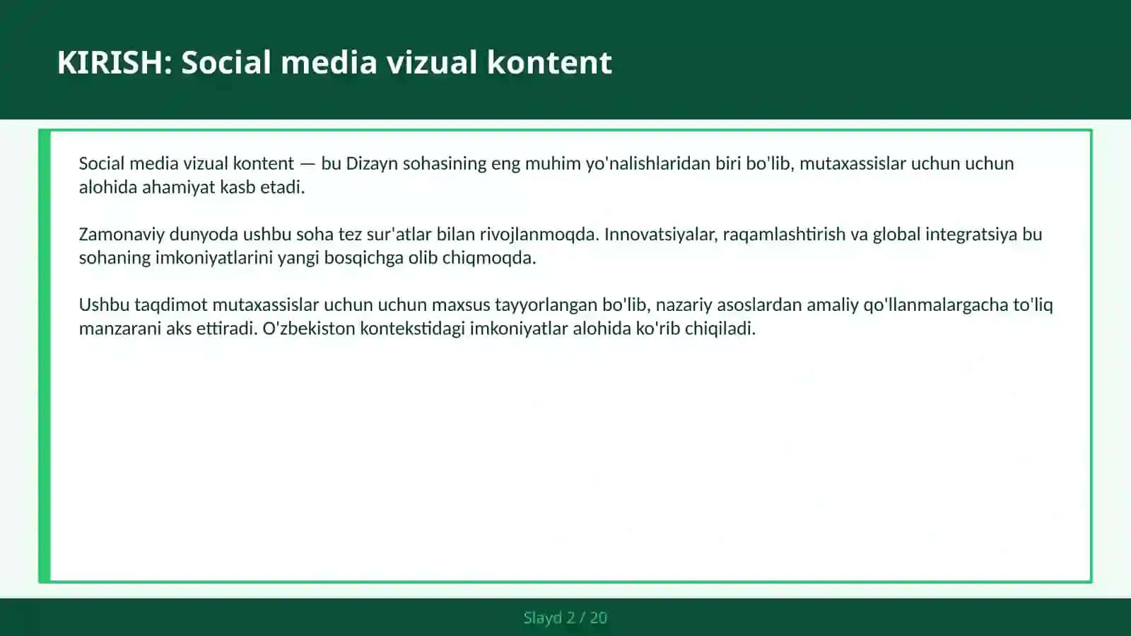 SOCIAL MEDIA VIZUAL KONTENT 2