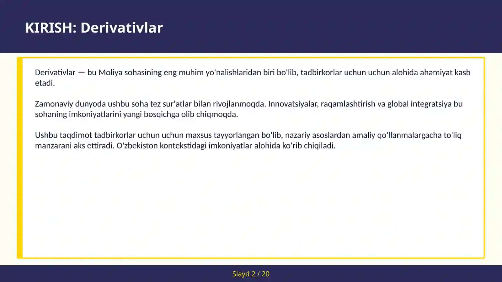 DERIVATIVLAR 2