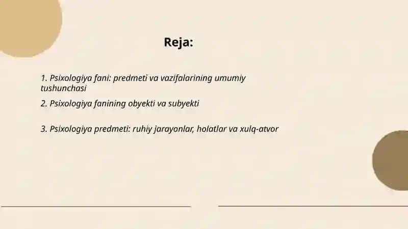 Psixologiya fani predmeti va vazifalari 2