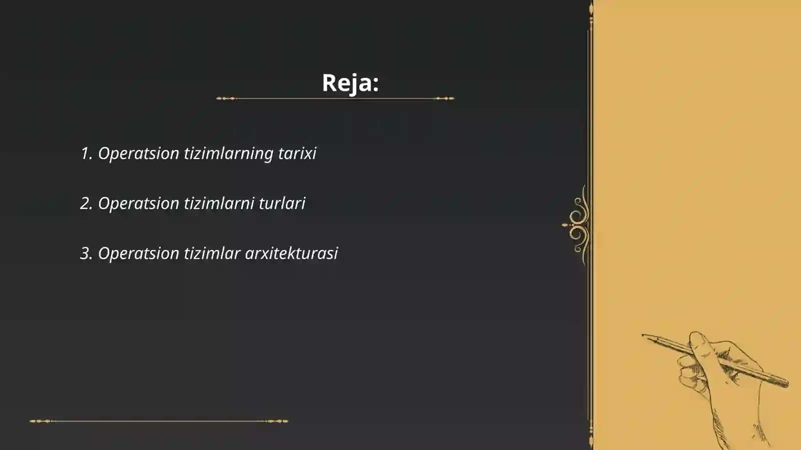 Operatsion tizimlar 2