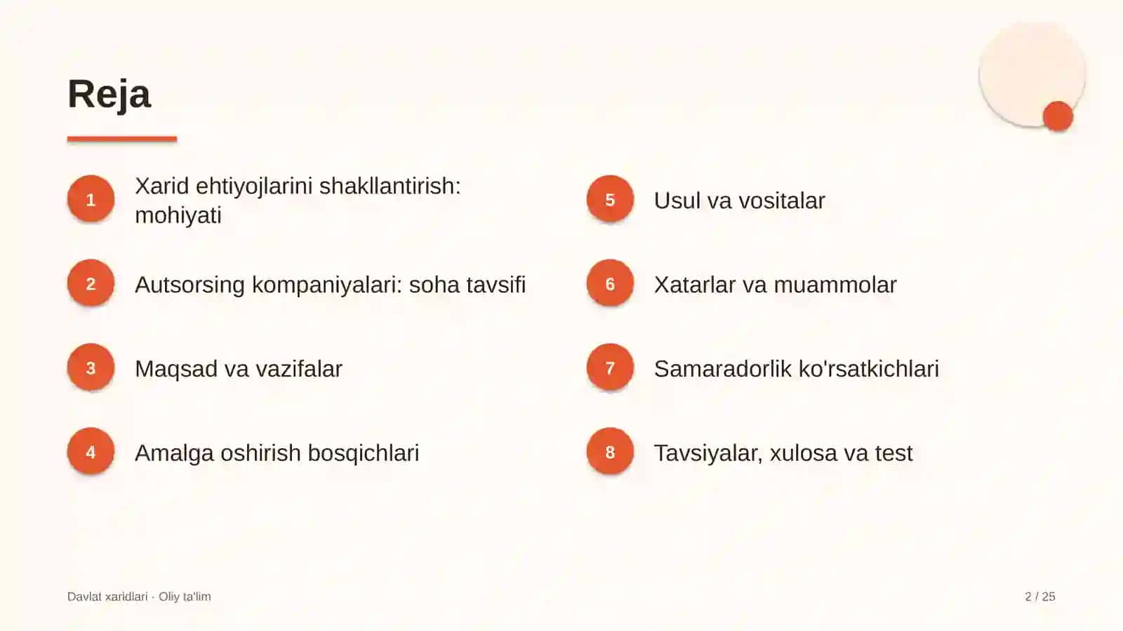 Autsorsing kompaniyalarida xarid ehtiyojlarini shakllantirish 2