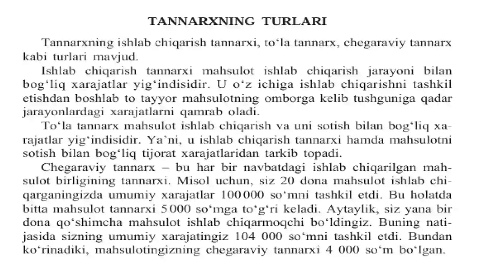MAHSULOT TANNARXI 2