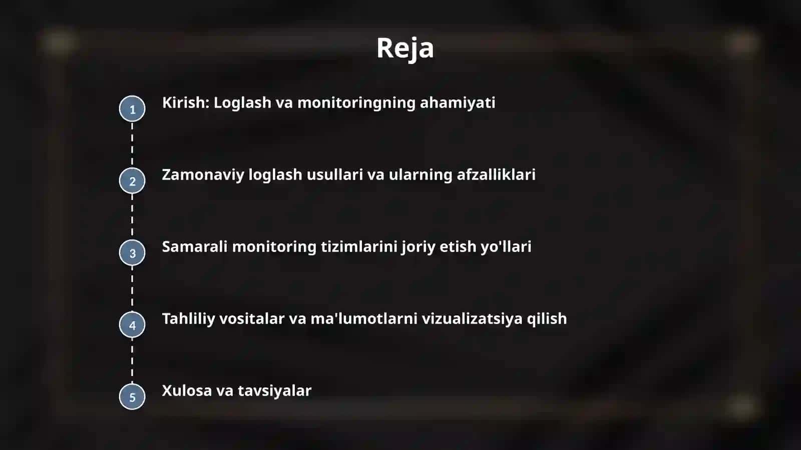 Serverlarda foydalanuvchi faoliyatini loglash va 2