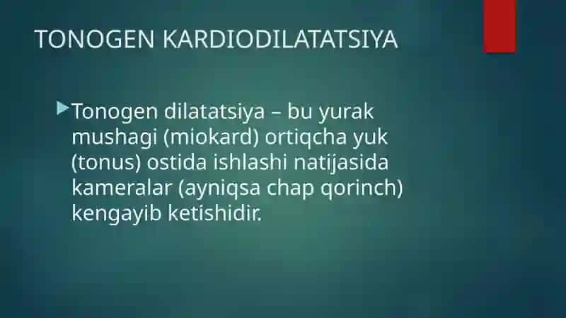 TONOGEN KARDIODILATATSIYA 2