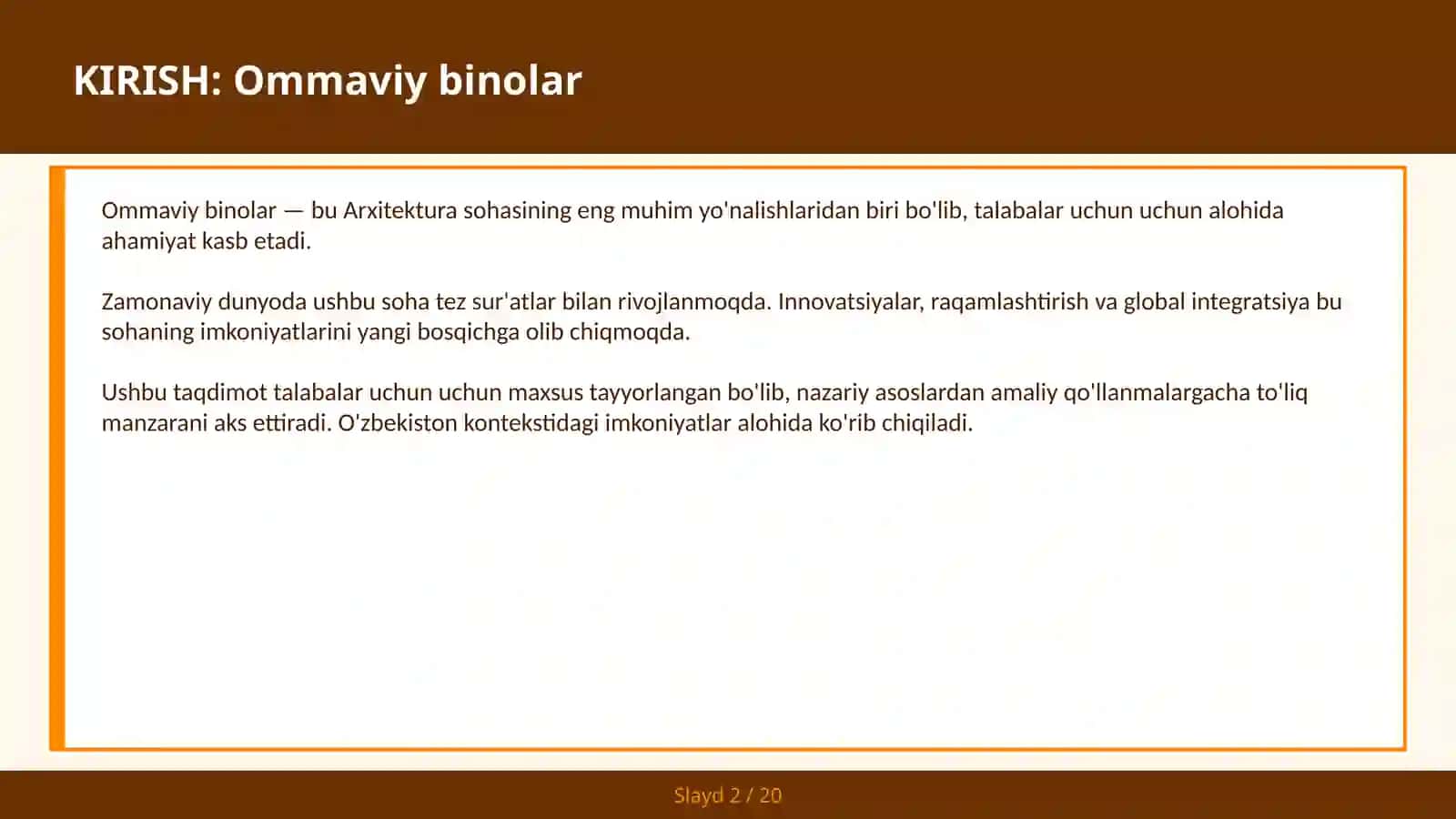 Ommaviy binolar 2