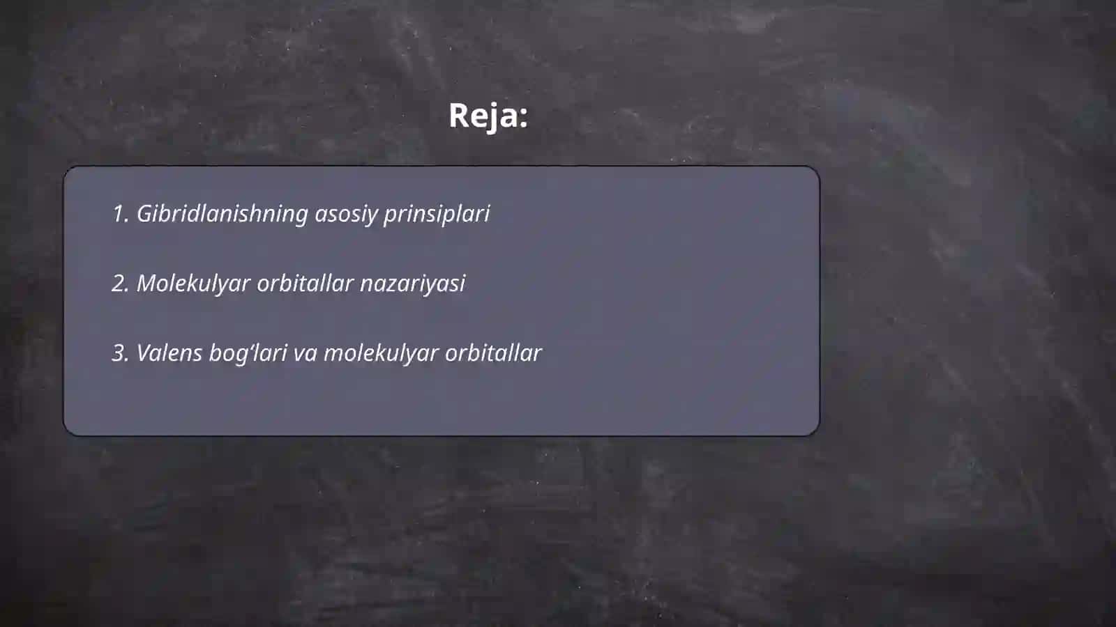 Gibridlanish molekulyar orbitallarmetodi 2