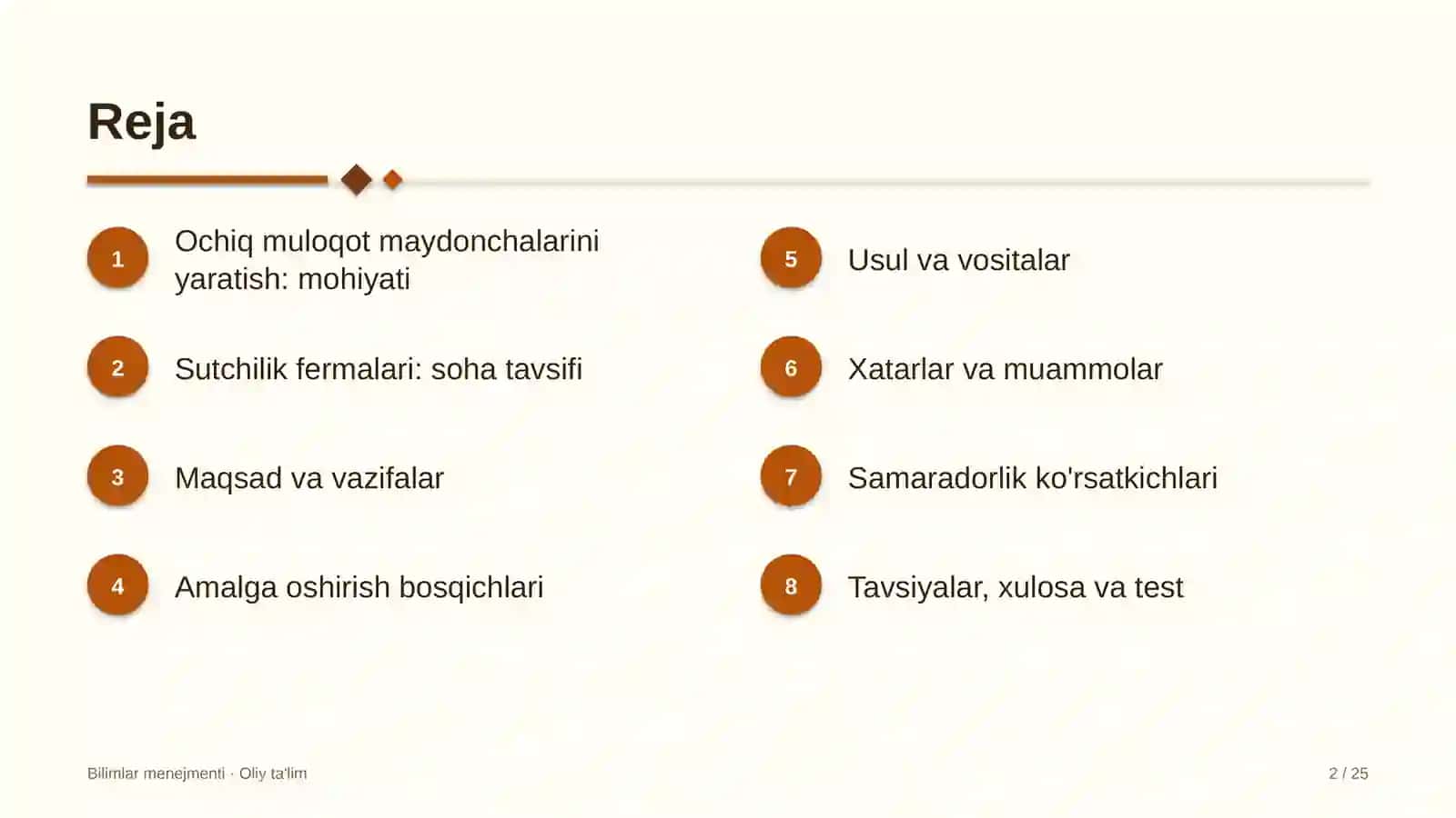 Sutchilik fermalarida ochiq muloqot maydonchalarini yaratish 2