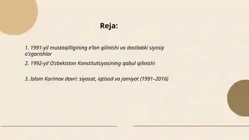 Òzbekistoning eng yangi Tarixi 2