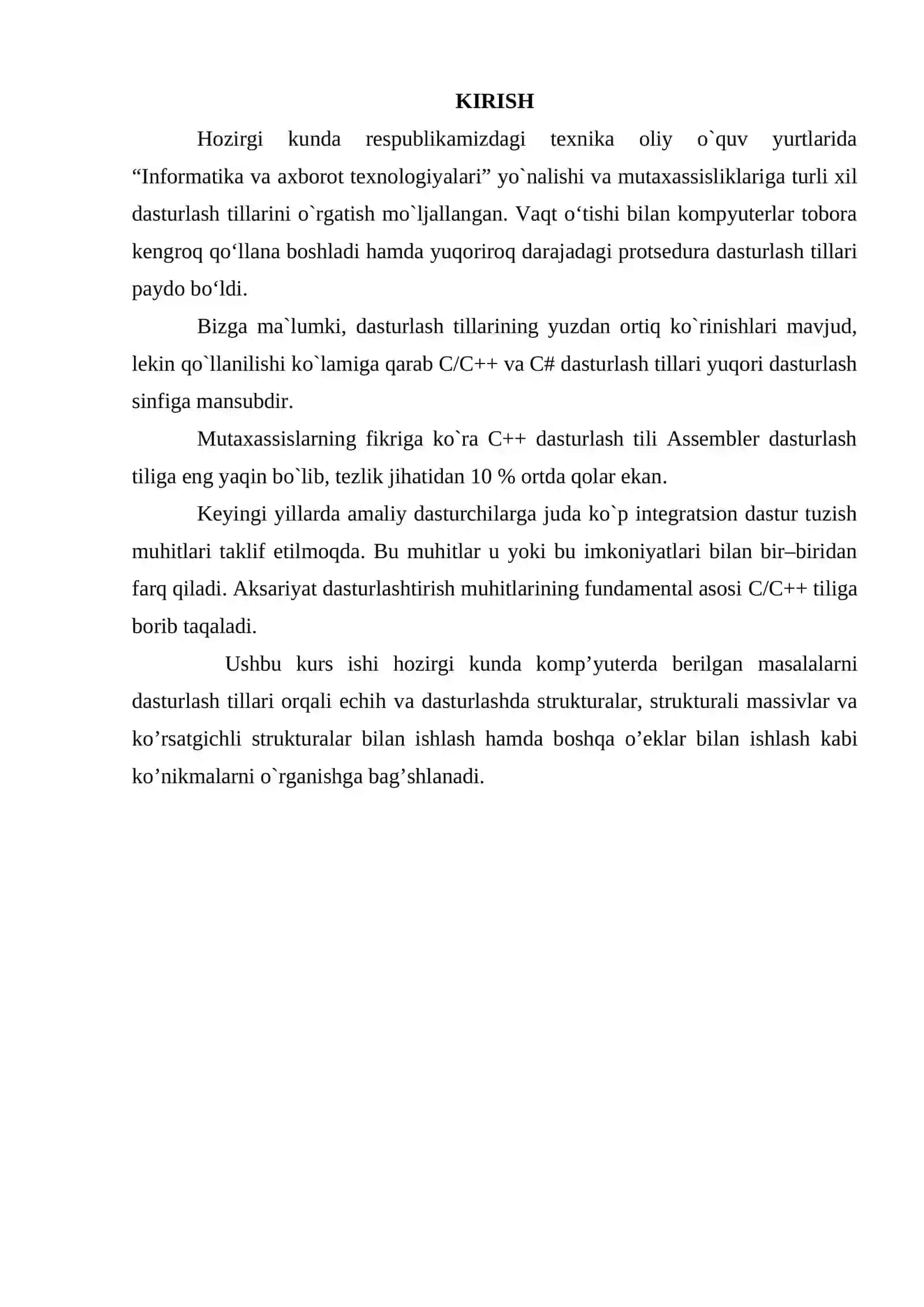 C++ visual dasturlash muhitida strukturalar 2