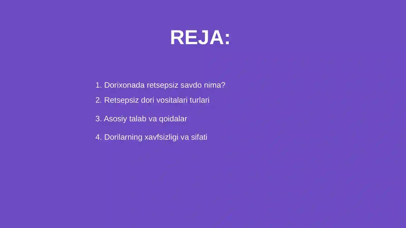Dorixonada retsepsiz savdo bolimi 2