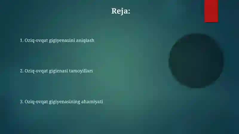 Ovqatlanish Gigiyenasidan 2
