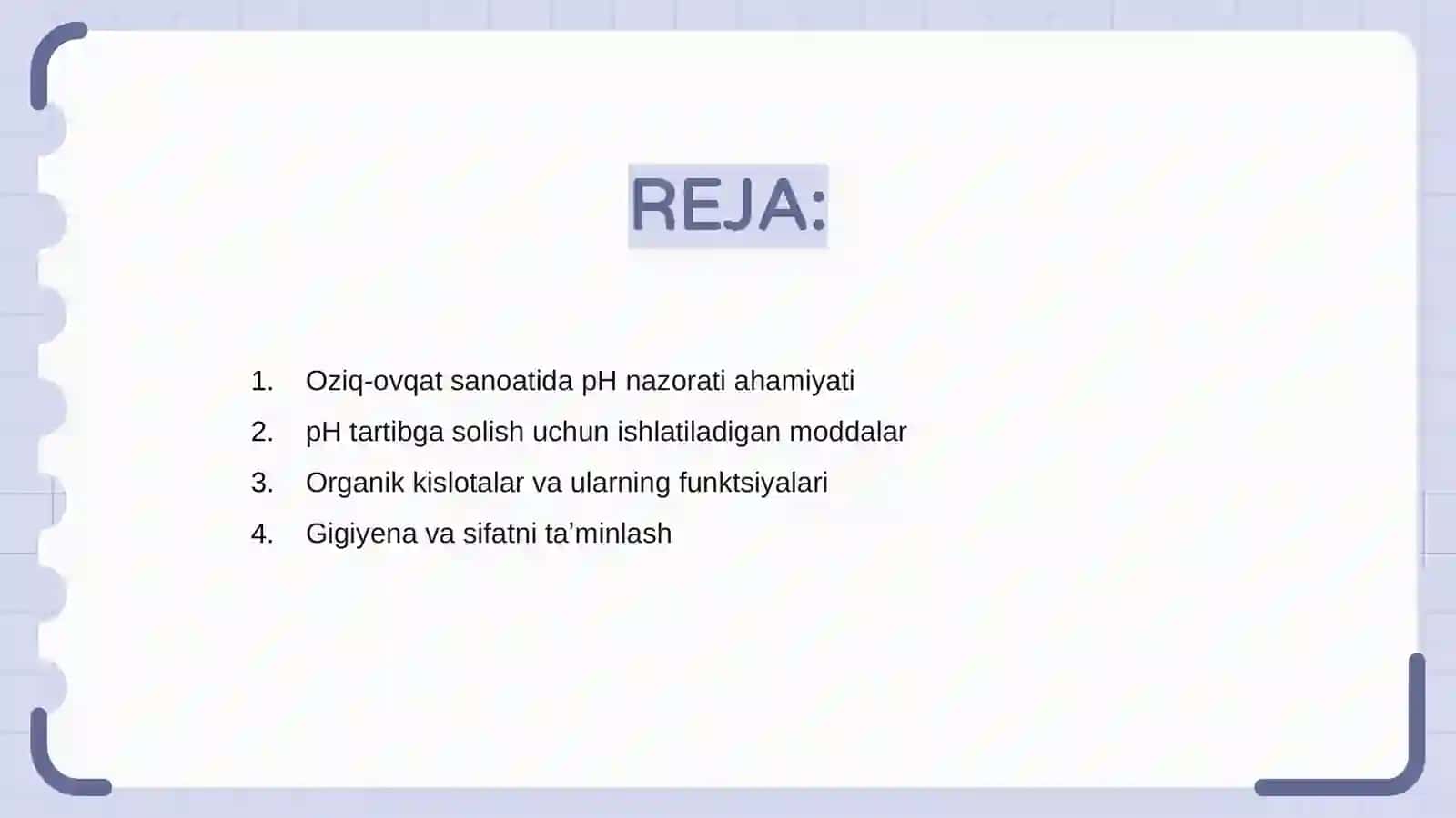 Oziq-ovqat sanoatida pH nazorati 2