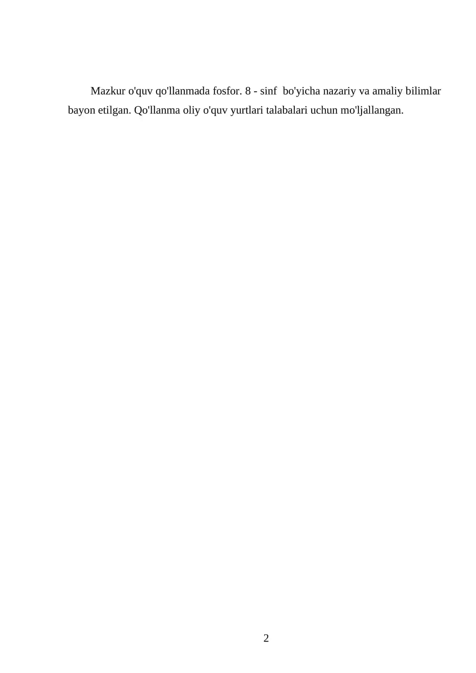FOSFOR. 8 - SINF 2