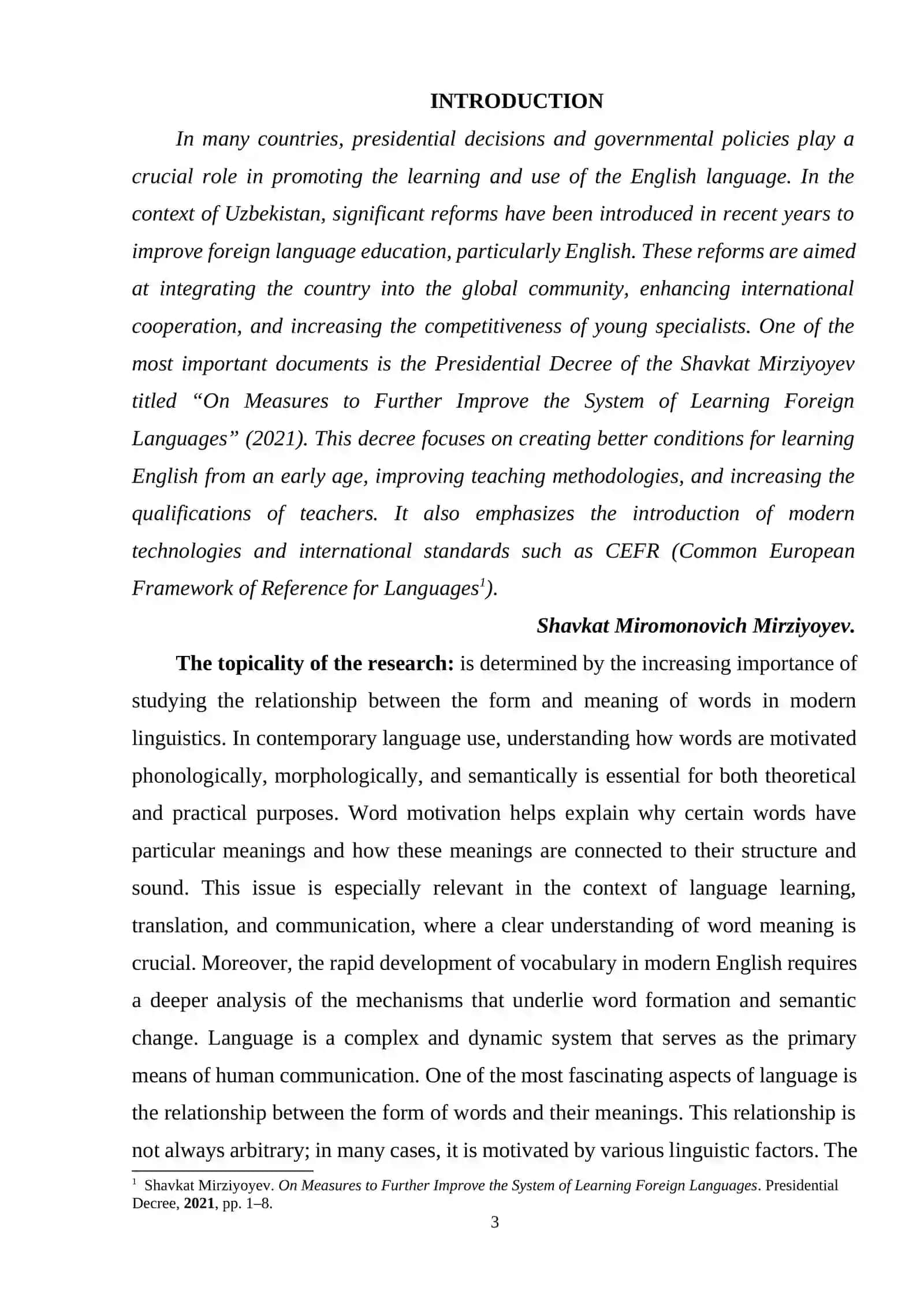 Phonetic, Morphological and Semantic Motivation of Words 2