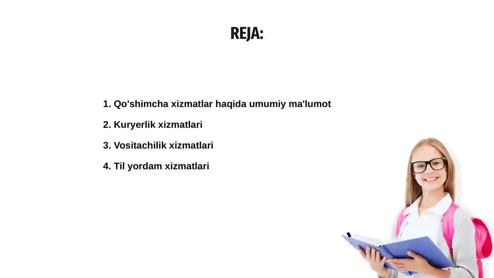 Qo'shimcha xizmatlar 2