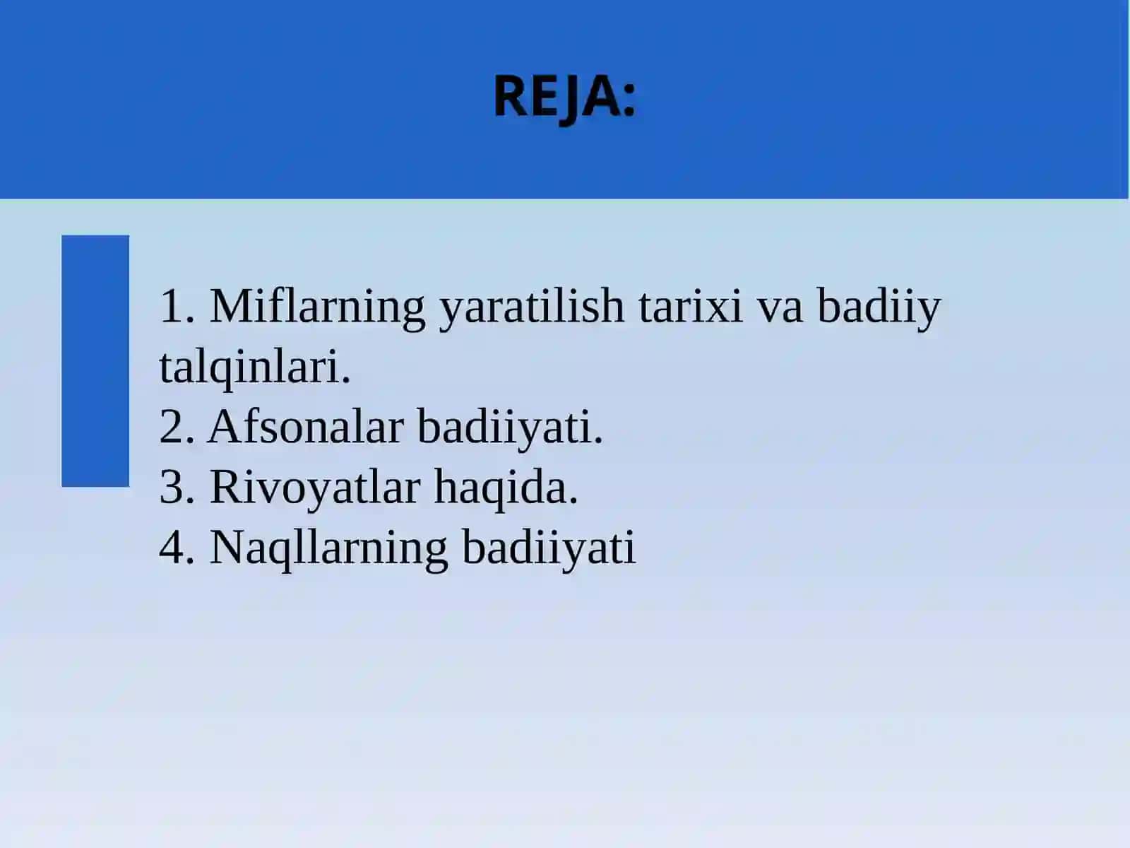 Mif va uning badiiy talqinlari 2