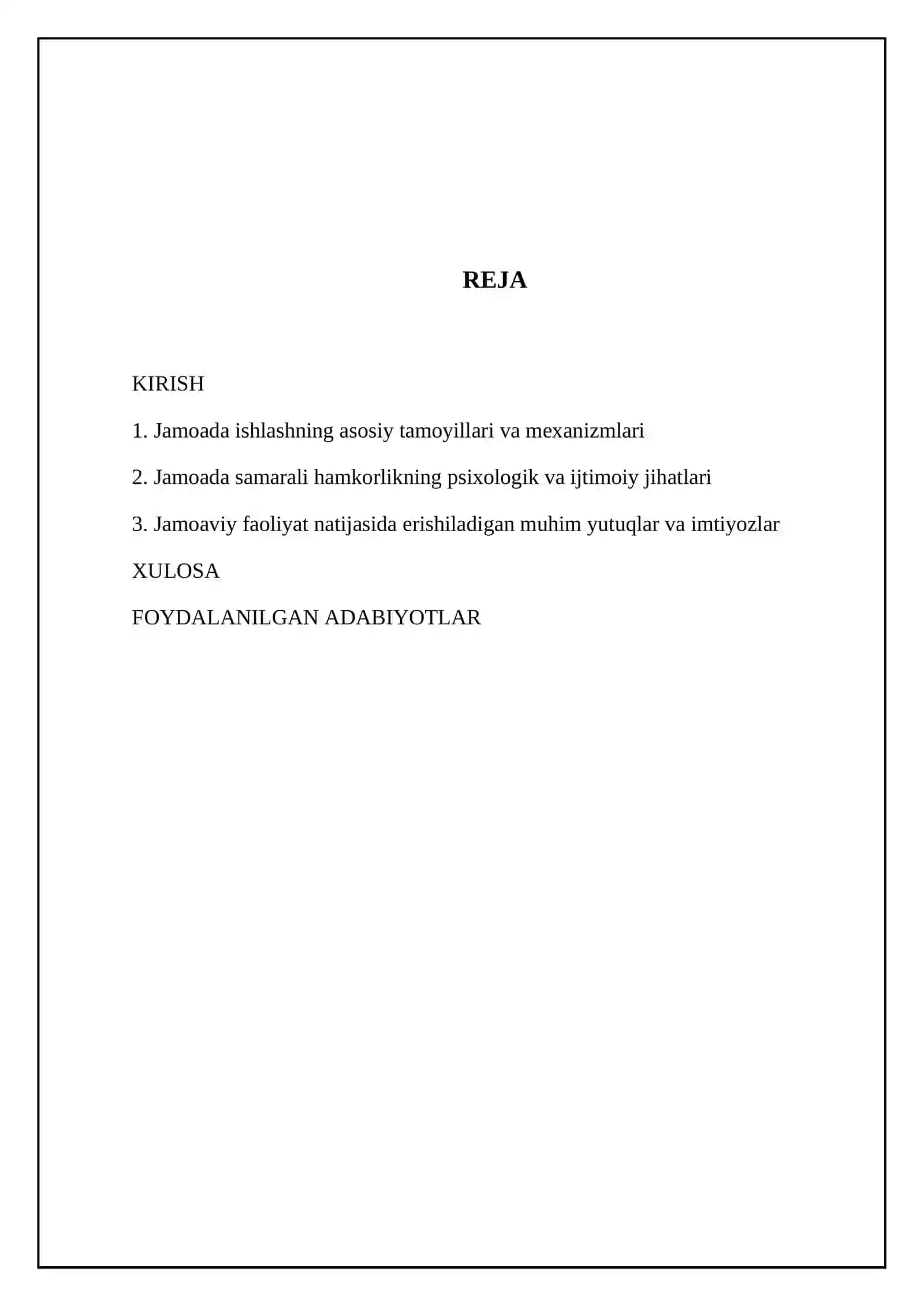 Jamoada ishlash (teamworking) va uning afzalliklari 2