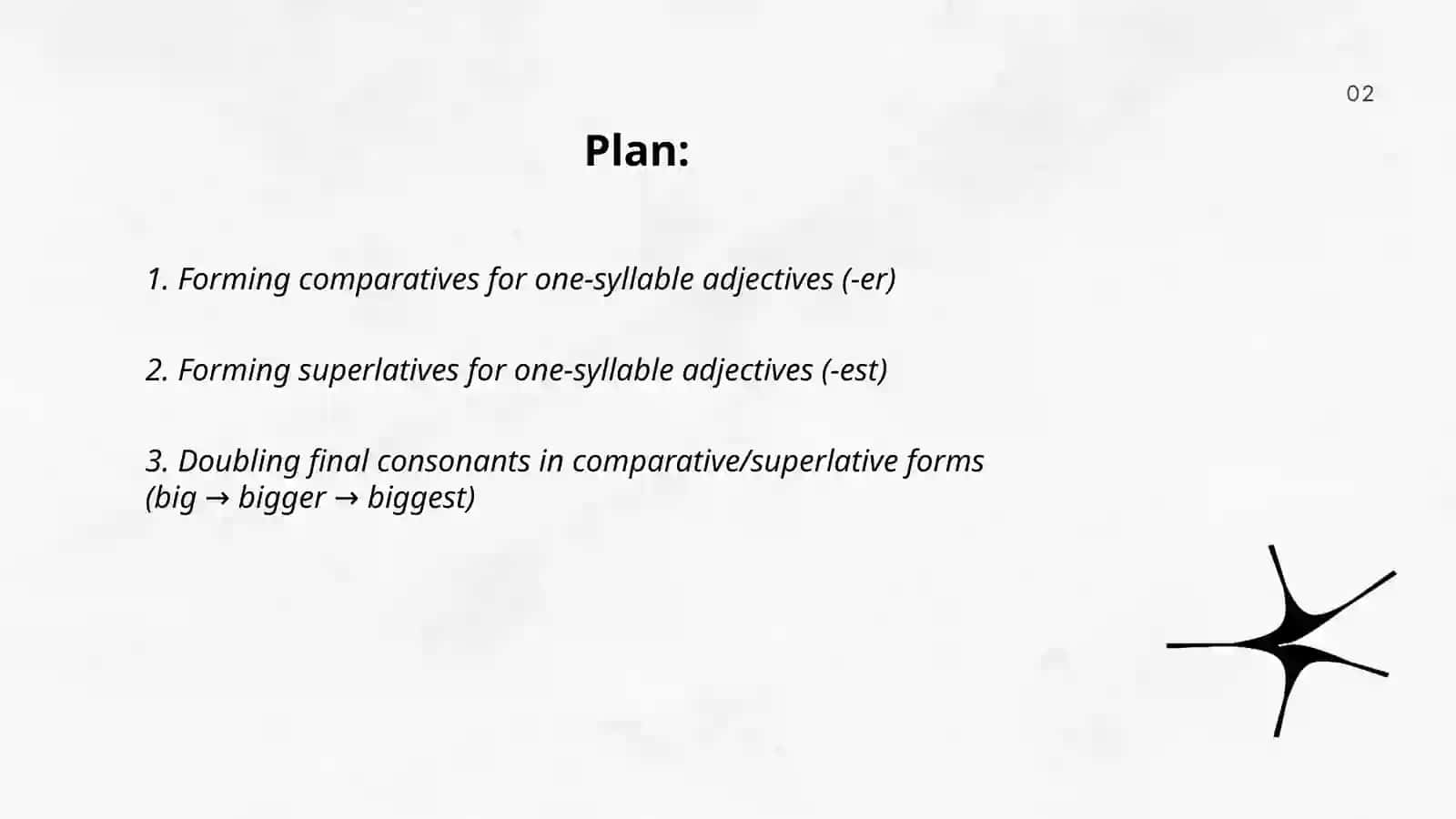 Forming Comparatives for One-Syllable Adjectives 2