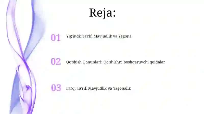 Yig'indidan ayirish 2