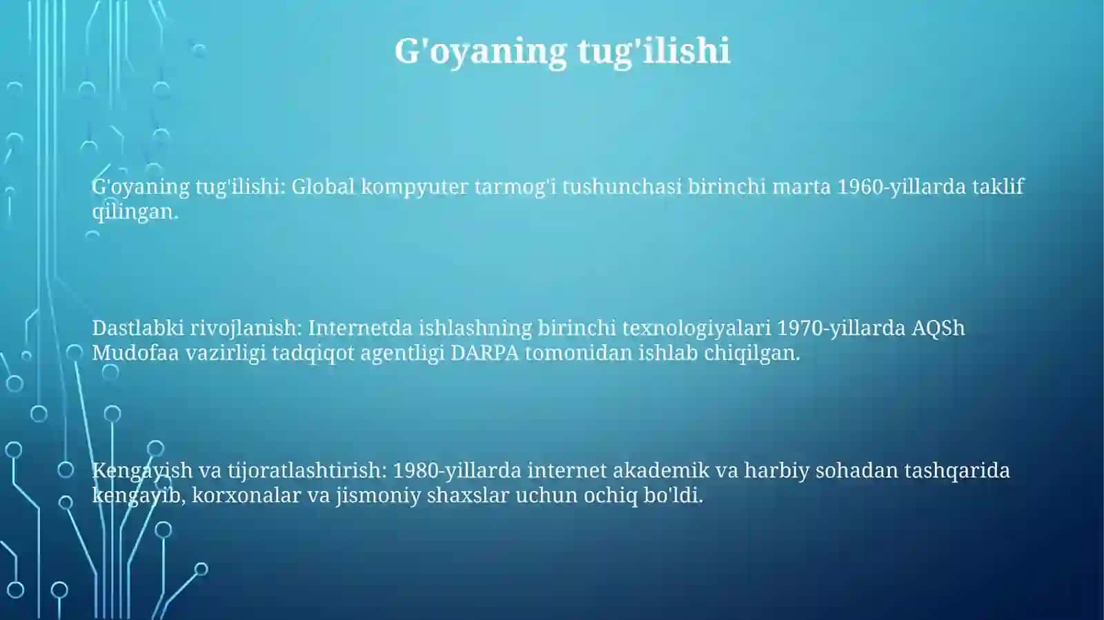 Internetning Rivojlanish Tarixi 2