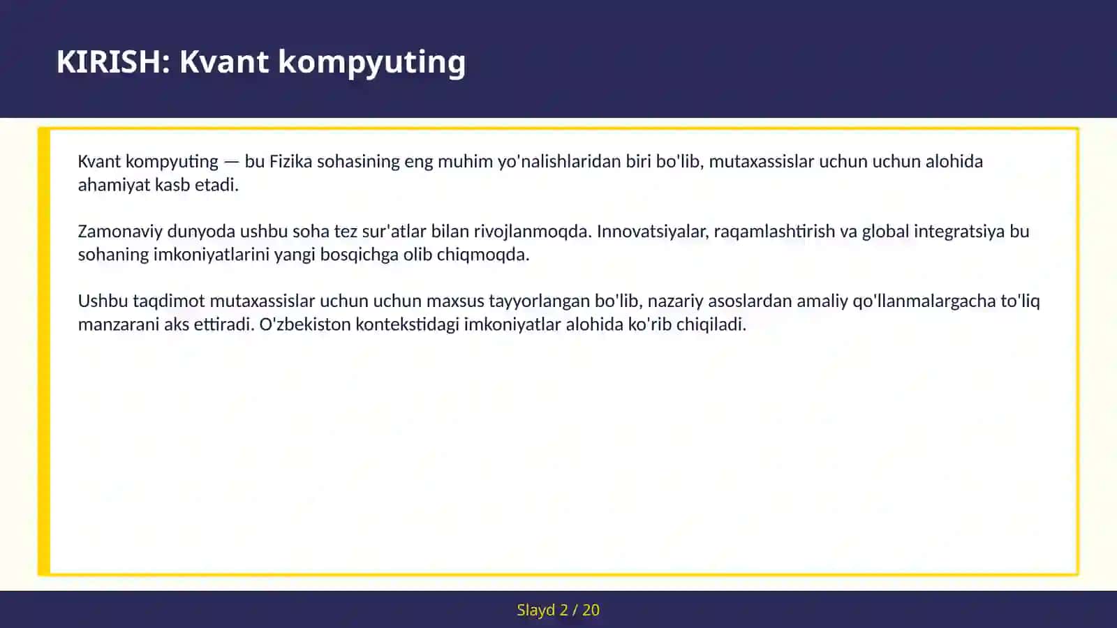 Kvant kompyuting 2