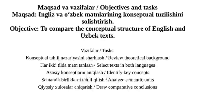 Conceptual Analysis in Text Linguistics 2