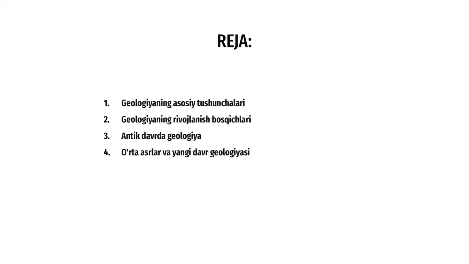 Geologiya fanining rivojlanish tarixi 2