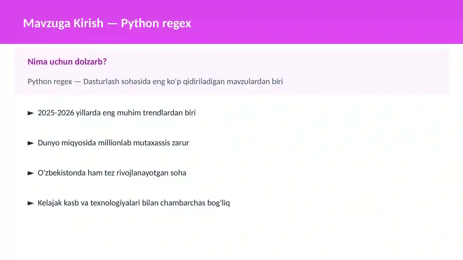 DASTURLASH | PYTHON DASTURLASH 2