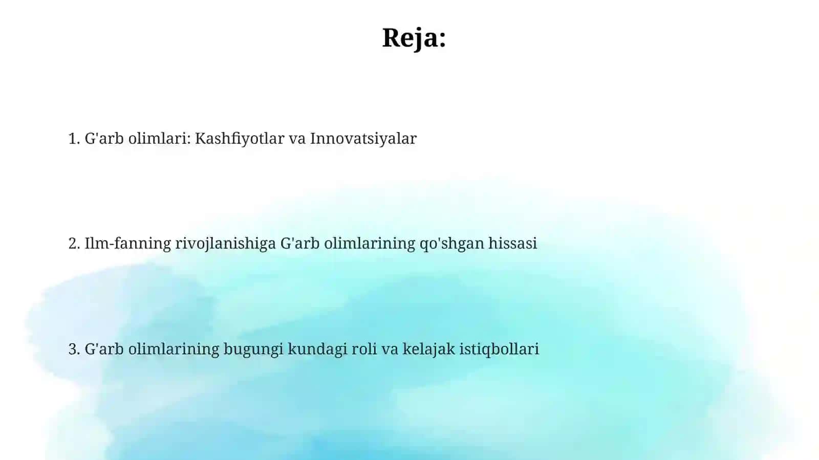 Gʻarb olimlari 2
