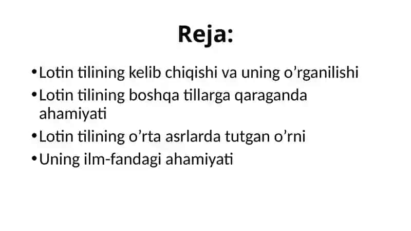 Lotin tilining o'rta asrlardagi o'rni 2