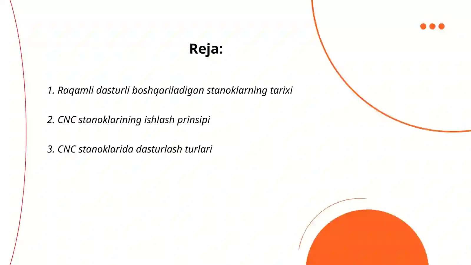 Raqamli dasturli boshqariladigan stanoklar 2
