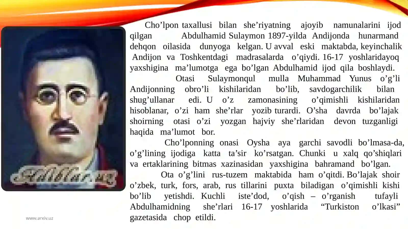 Abdulhamid Cho`lpon 2