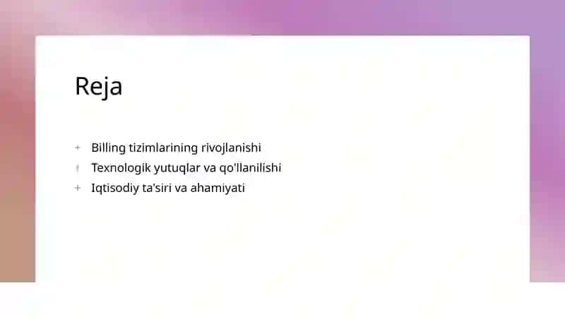 Billing tizimlari 2