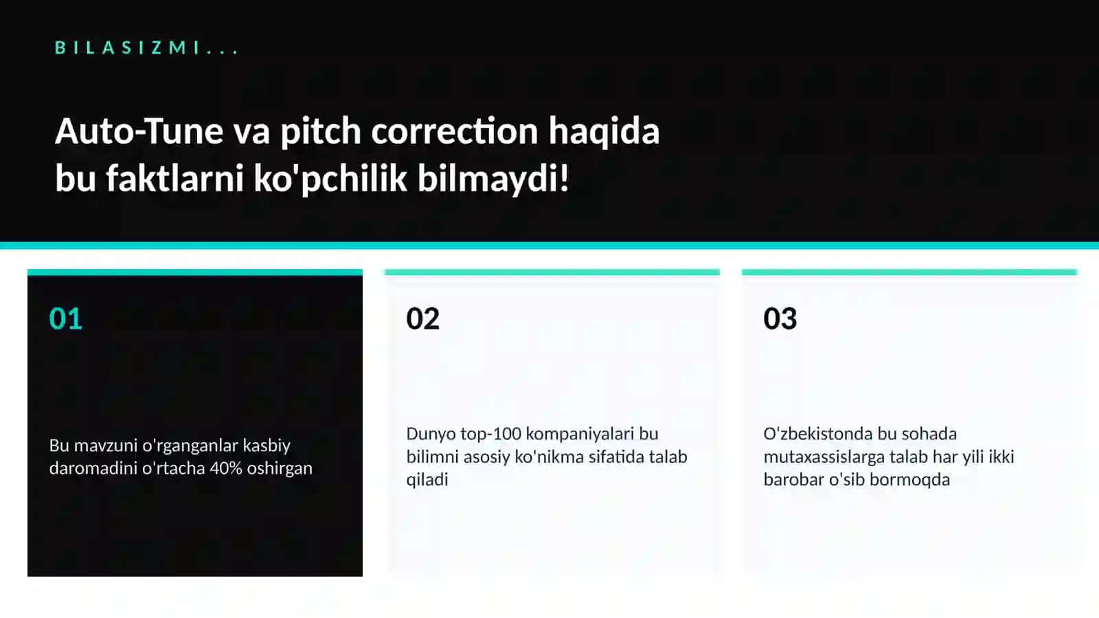 MUSIQA VA AUDIO TEXNOLOGIYALAR 2