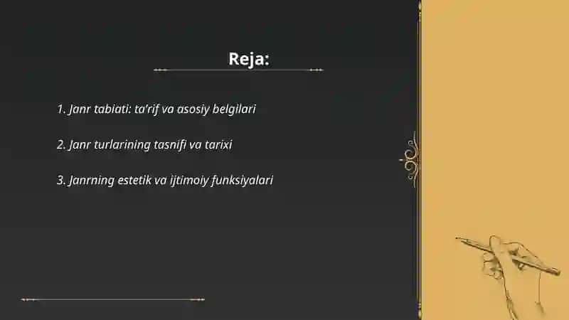 Janr tabiati 2