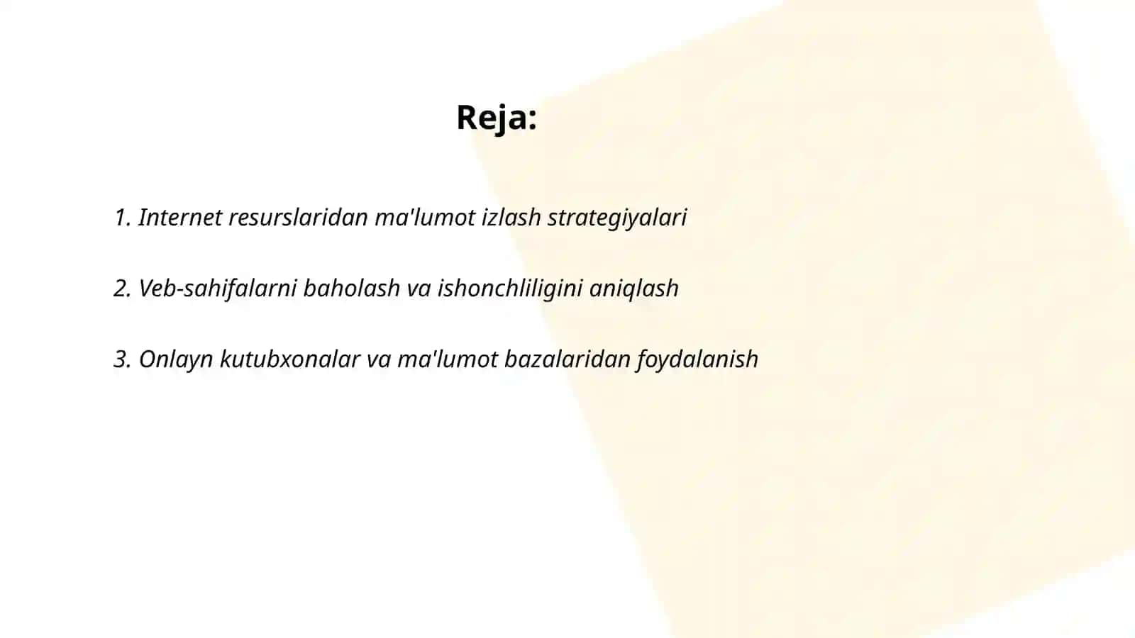 Internet resurslaridan foydalanish boyicha amaliy konlikmalarni shakillantirish 2