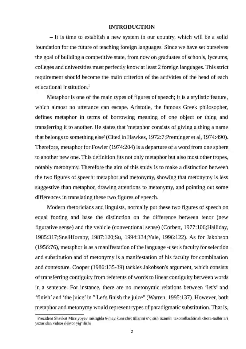 Simile, Metaphor, and Metonomy 2