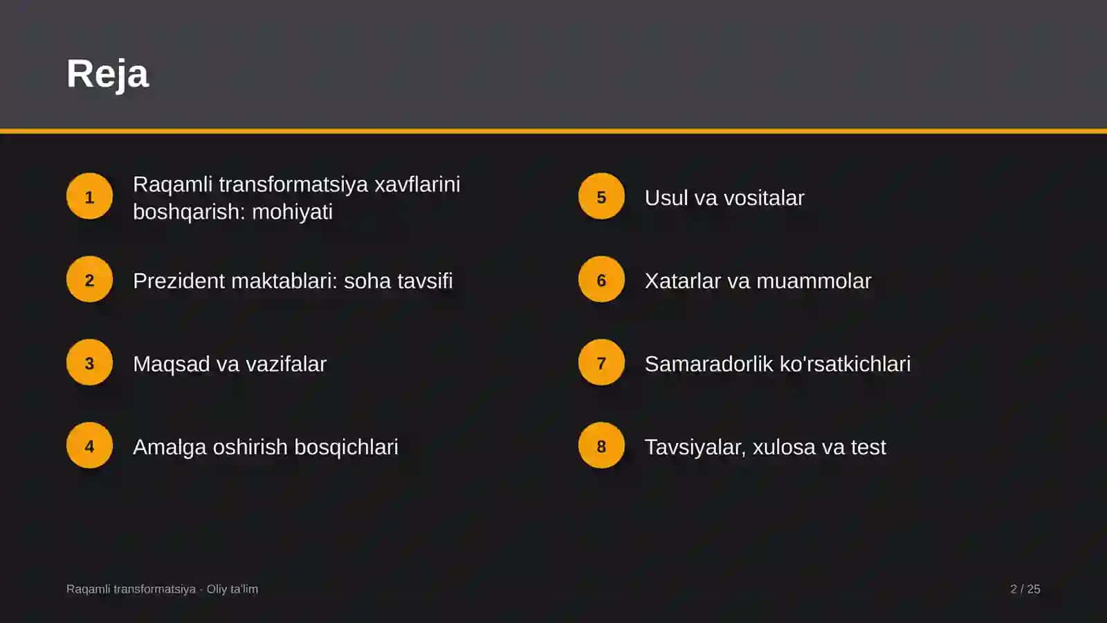 Prezident maktablarida raqamli transformatsiya xavflarini boshqarish 2
