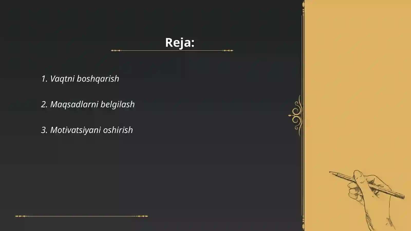 Vaqtni boshqarish 2