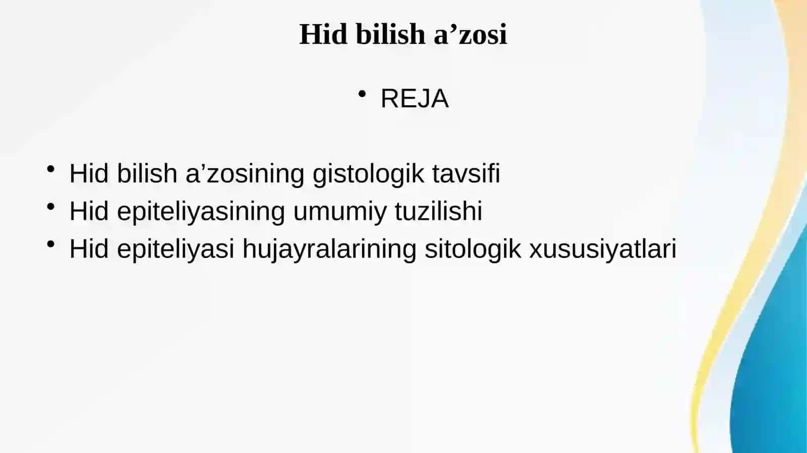 Hid bilish a’zosi 2