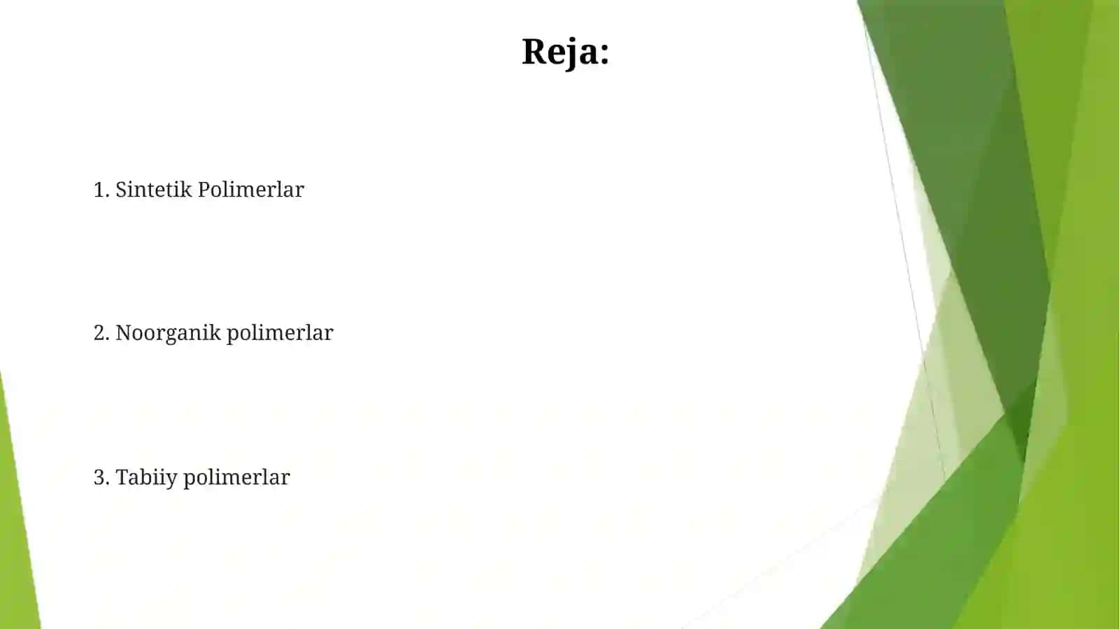 Sintetik Polimerlar 2
