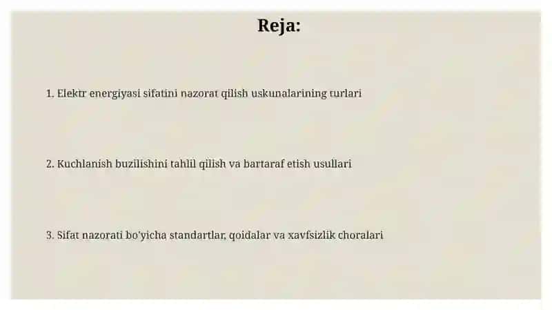 Elektir energiyasi sifatini nazorat qilishda aspob uskunalar 2