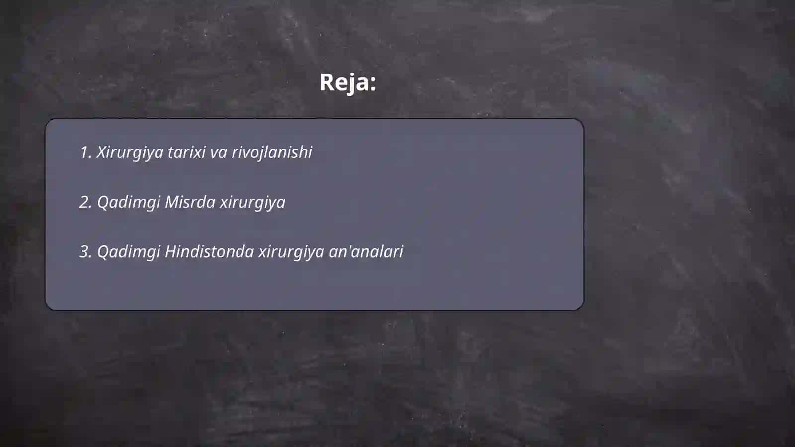 Xirurgiya kirish. tarixi 2