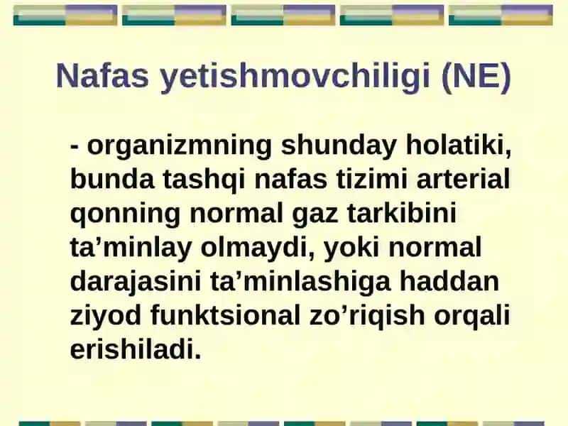 nafas yetishmovchiligi 2