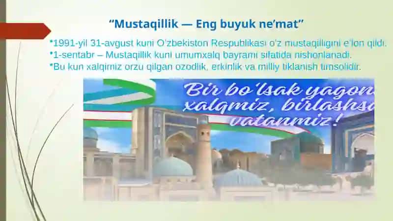 O‘zbekiston Respublikasi Mustaqilligi 2