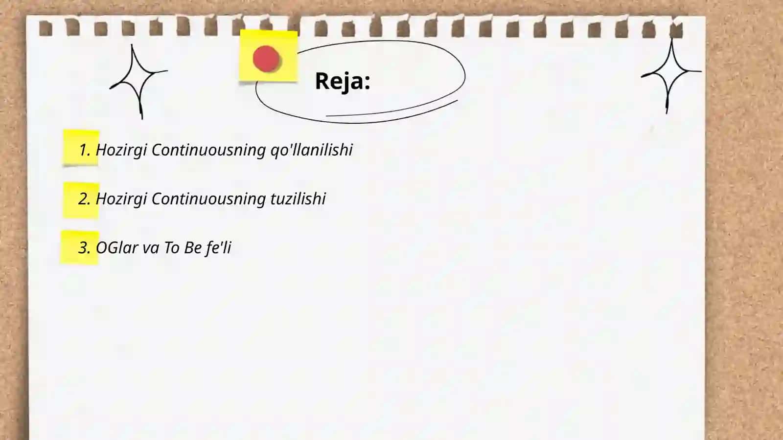 Present Continuous Tense 2