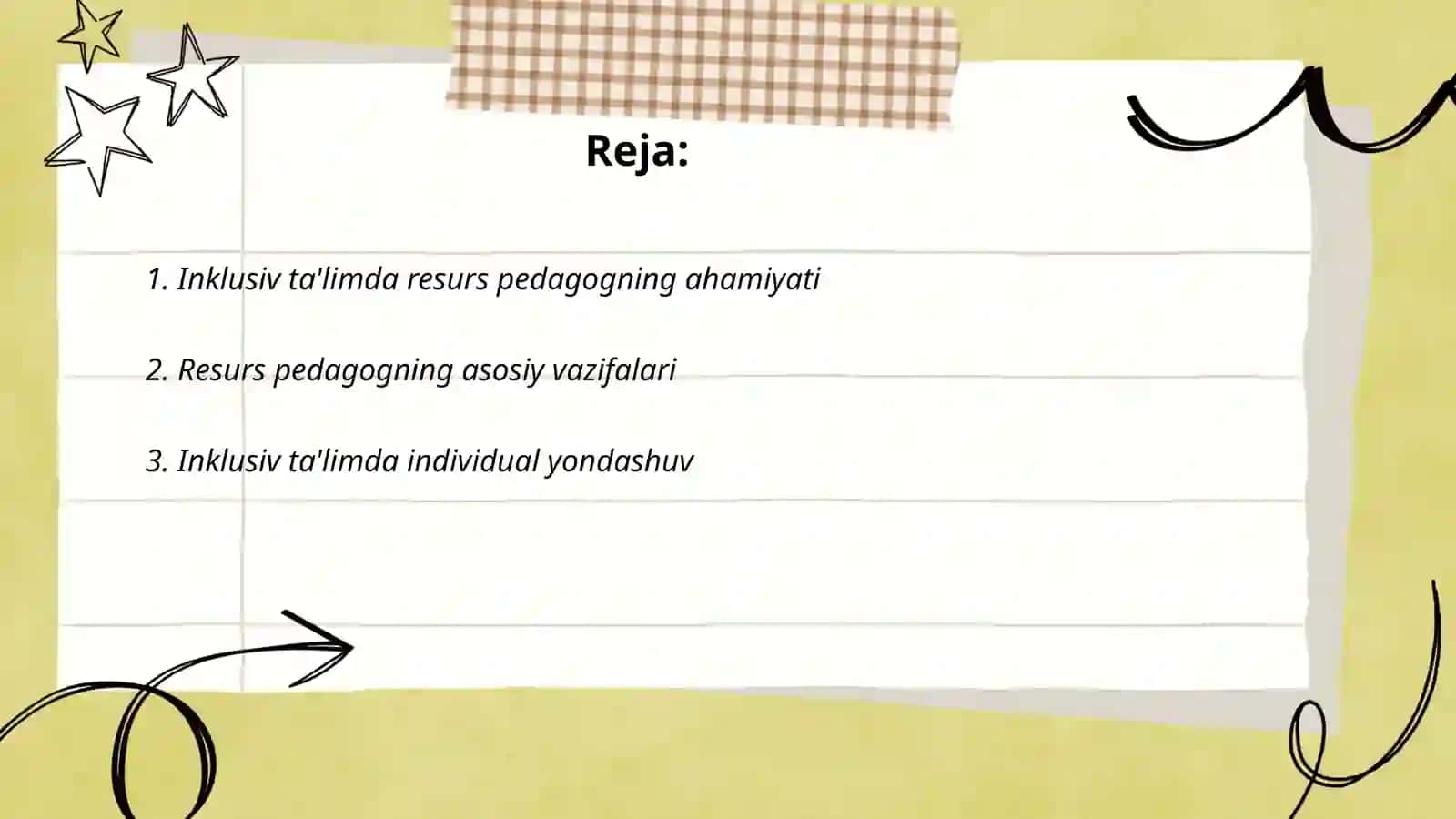 Inklyuziv ta‘ilmda resurs pedagog va uning vazifalari. Ijtimoiy pedagog vazifalari 2